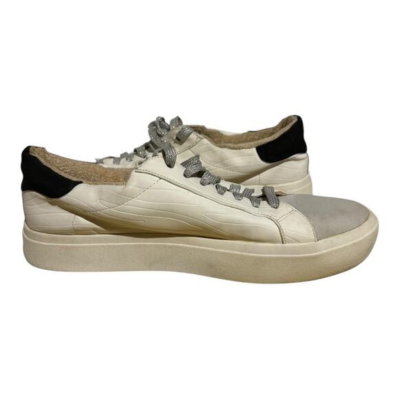 Sole Society Terlana Faux Fur Lined White Leather Sneakers Women's Size 8.5 - Picture 8 of 9